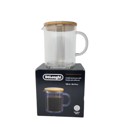 Double wall glass coffee pot - glass,